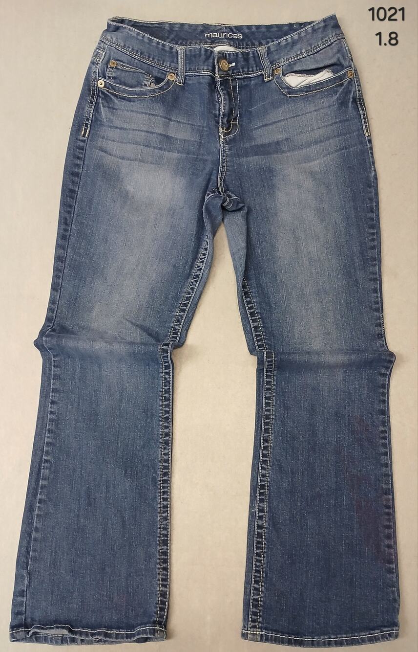 Maurices (11/12 Reg) Straight Leg Boot Cut Blue Denim Jeans